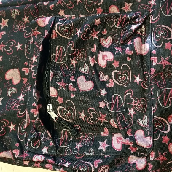 Pink hearts heave duty Backpack - Picture 3 of 3